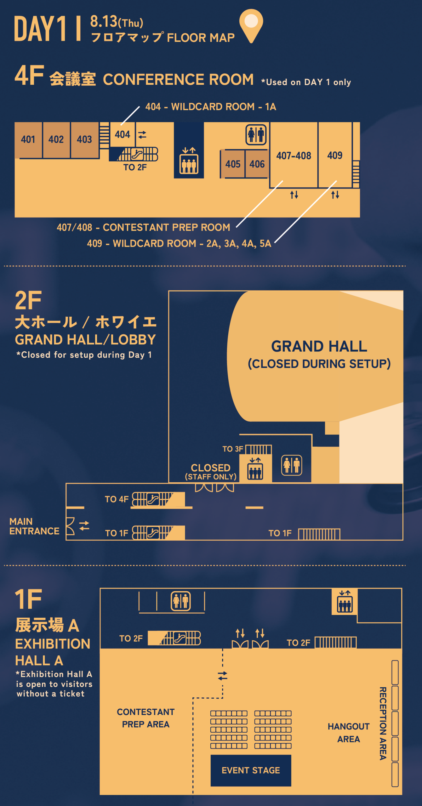 Floor Map DAY 1